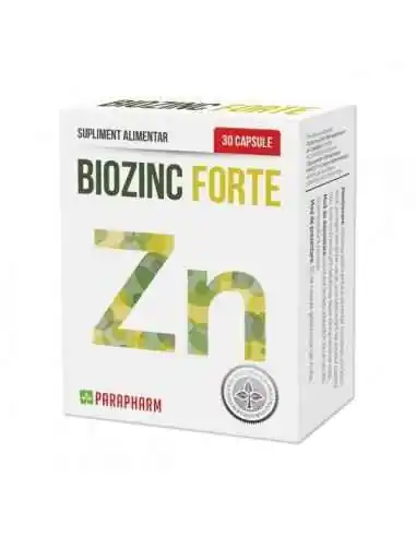 BioZinc Forte 30 capsule Parapharm, Sanatatea pielii