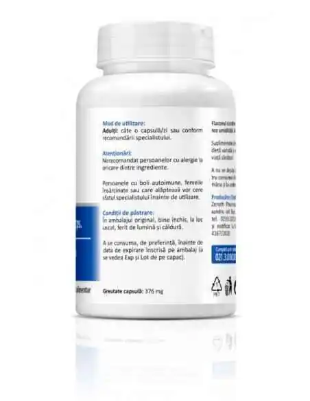 Zinc 25 90 capsule Zenyth, Sanatatea pielii