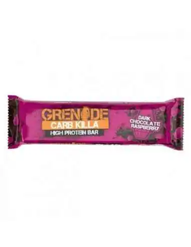 PROTEIN BAR, BATON PROTEIC CU AROMA DE CIOCOLATA NEAGRA SI ZMEURA, 60G GRENADE, REMEDII NATURISTE