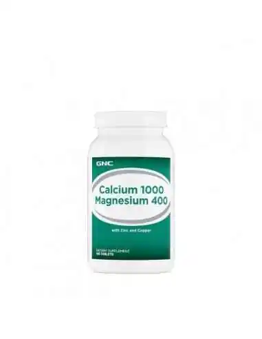 CALCIU 1000 MG MAGNEZIU 400 MG, 180 TB- GNC, VITAMINE SI MINERALE