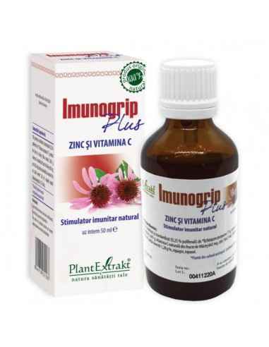 Imunogrip Plus Zinc și Vitamina C 50ML PlantExtrakt, REMEDII NATURISTE