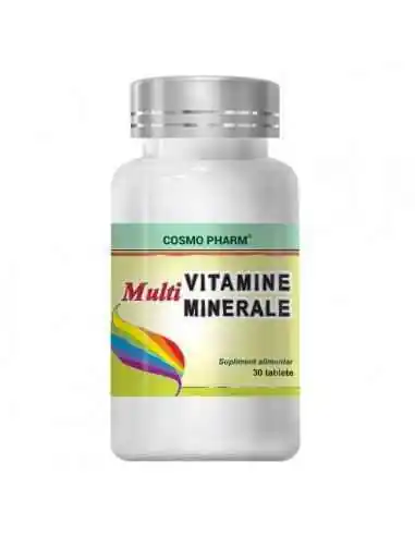 Multivitamine Multiminerale 30 cpr CosmoPharm, VITAMINE SI MINERALE