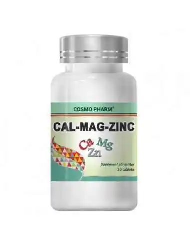 Calciu Magneziu Zinc 30cpr CosmoPharm, VITAMINE SI MINERALE