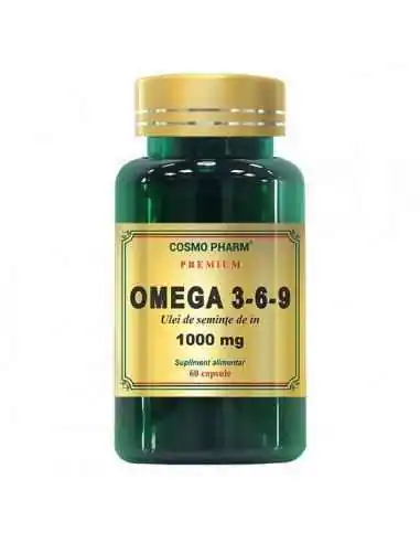 Omega 3-6-9 (Ulei Seminte In) 1000mg 60cps Cosmo Pharm, REMEDII NATURISTE