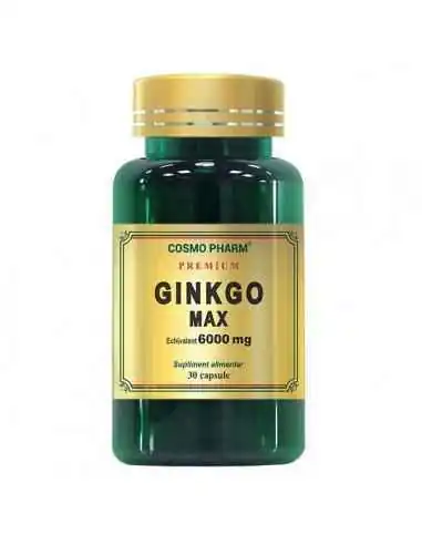 GINKGO MAX EXTRACT 30CPS - Cosmopharm, Sistemul nervos