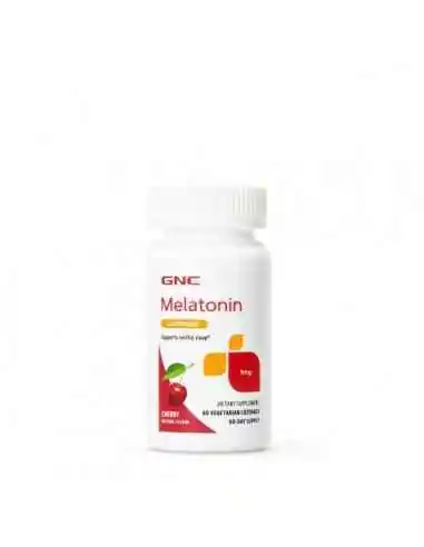 MELATONIN 1 MG, CU AROMA DE CIRESE, 60 TB- GNC, Stres