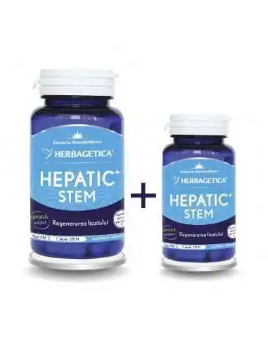 Hepatic Stem 60+10 capsule CADOU Herbagetica, REMEDII NATURISTE