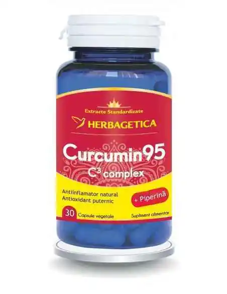 Curcumin 95 C3 complex Herbagetica 30 capsule, Sistemul nervos