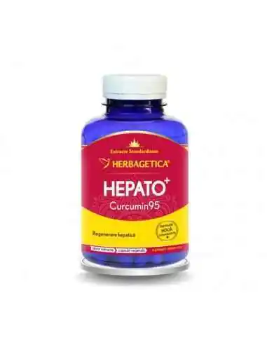 HEPATO CURCUMIN95 120 capsule Herbagetica, Aparatul digestiv 