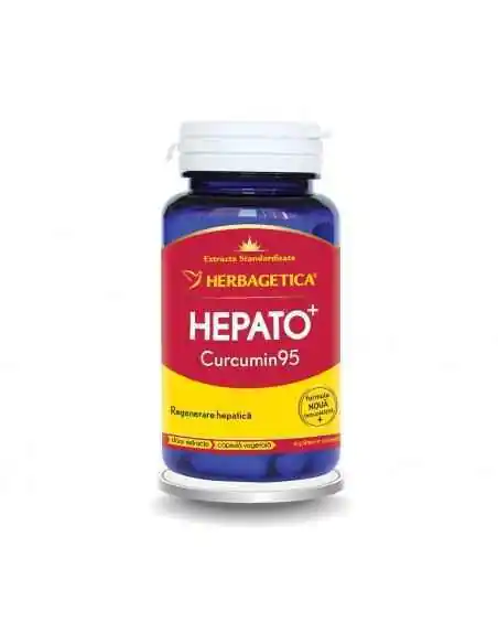 HEPATO CURCUMIN95 60 capsule Herbagetica, Aparatul digestiv 
