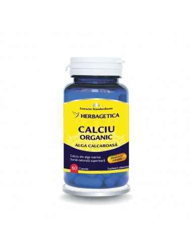 Calciu Organic 60 cps Herbagetica, VITAMINE SI MINERALE
