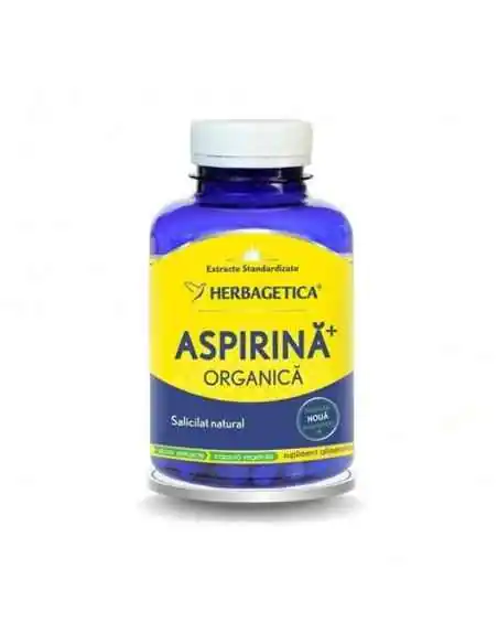 Aspirina Organica 120 capsule Herbagetica, REMEDII NATURISTE