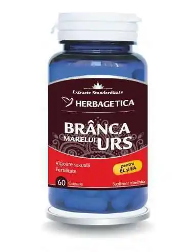 Branca Marelui Urs 60 cps Herbagetica, Stres