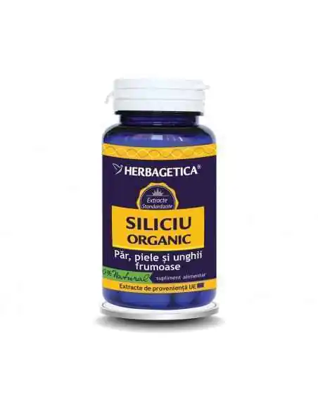 Siliciu Organic 30 capsule Herbagetica, Sanatatea pielii