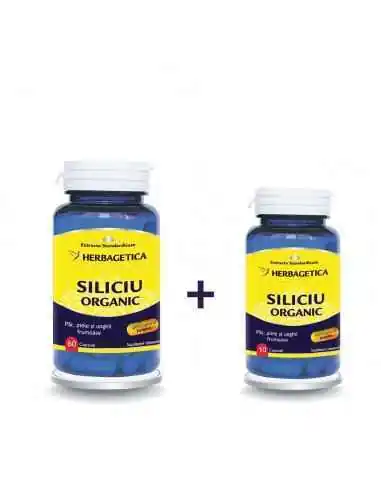 Siliciu Organic 60 + 10 capsule GRATIS Herbagetica, Sanatatea pielii