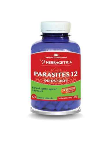 Parasites 12 Detox Forte 120 capsule Herbagetica, Reducerile lunii