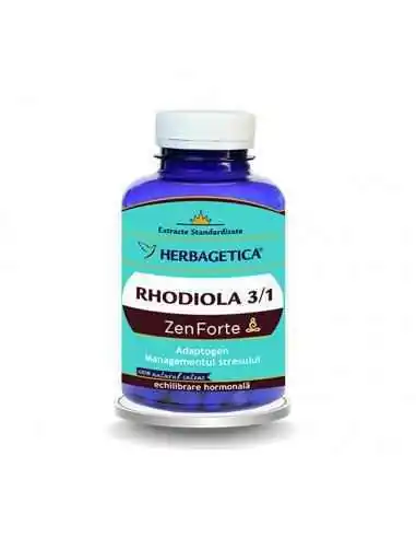 Rhodiola Zen Forte 120 cps Herbagetica, Stres