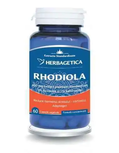 Rhodiola Zen Forte 60 cps Herbagetica, Stres