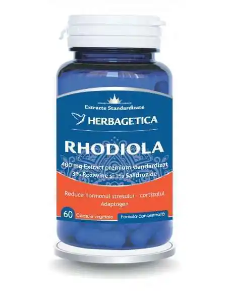 Rhodiola Zen Forte 60 cps Herbagetica, Stres