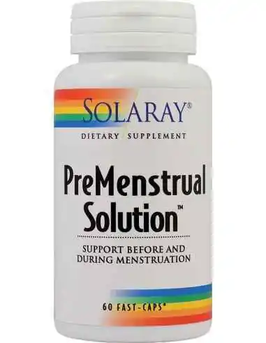 PreMenstrual Solution 60 cps Solaray, Tulburari Hormonale