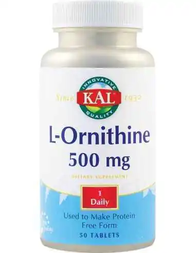L-Ornithine ( L-Ornitina ) 500mg 50 tablete ActivTab Kal, Slabire
