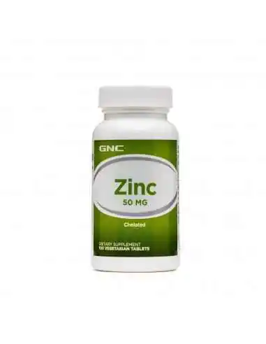 ZINC CHELAT 50 MG, 100 TB- GNC, Sanatatea pielii