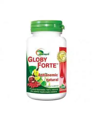 Globy Forte 100 tablete Ayurmed, Splina si pancreas
