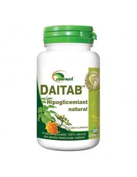 Daitab 50 tablete Ayurmed, Terapia Diabetului