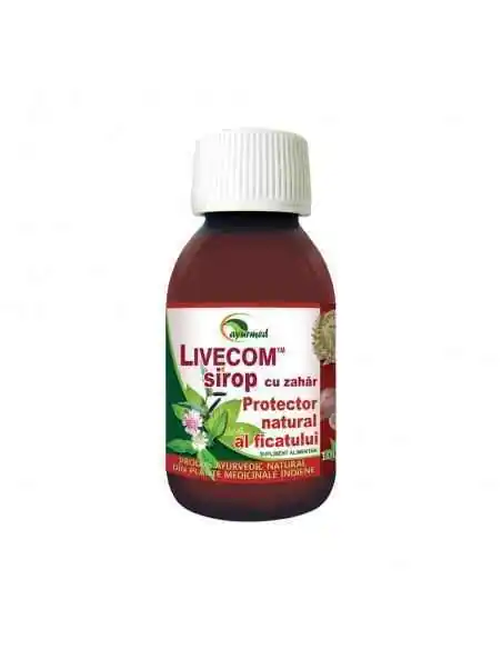 Livecom Sirop cu zahar 100 ml Ayurmed, SIROPURI