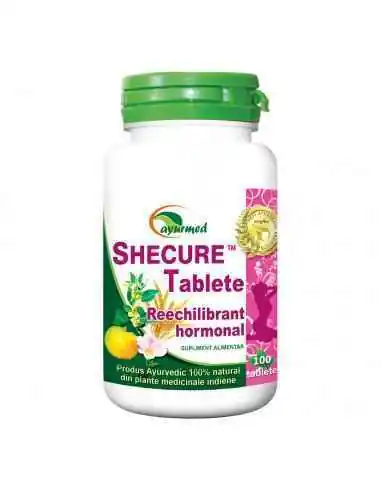 SHECURE 100 tablete - Reechilibrant hormonal Ayurmed, Menopauza