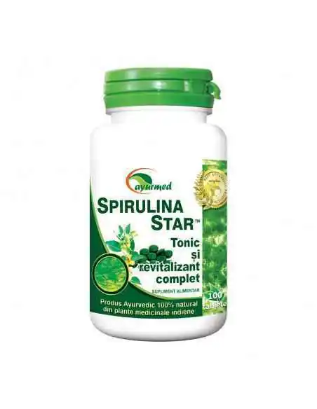 Spirulina Star 100 tablete Ayurmed, Stres