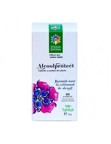 Alcoolprotect 60 capsule Steaua Divina, REMEDII NATURISTE