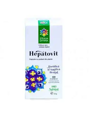 HEPATOVIT 60 capsule Steaua Divina, REMEDII NATURISTE