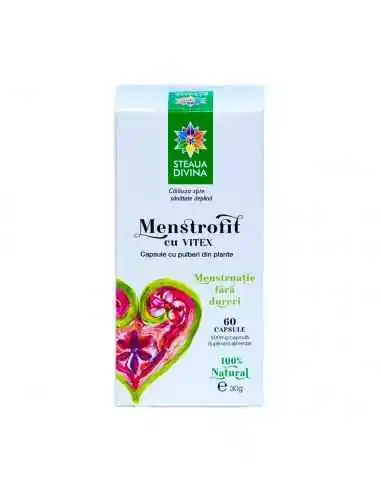 MENSTROFIT CU VITEX 60 capsule Steaua Divina, Tulburari Hormonale