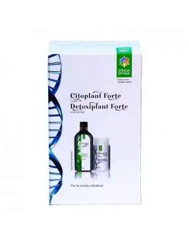 CITOPLANT FORTE 270capsule + DETOXIPLANT FORTE 500 ml Steaua Divina, Stres