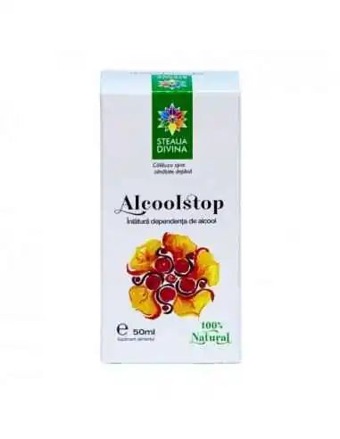 ALCOOLSTOP tinctura 50 ml Steaua Divina, TINCTURI CU ALCOOL