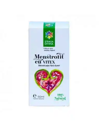 MENSTROFIT CU VITEX tinctura 50 ml Steaua Divina, Tulburari Hormonale