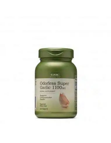 ODORLESS SUPER GARLIC 1100 MG, EXTRACT DE USTUROI INODOR, 100 TB, Hipertensiune