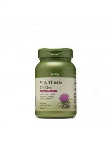 MILK THISTLE 1300 MG, EXTRACT STANDARDIZAT DE SILIMARINA, 60 TB- GNC, REDUCERI