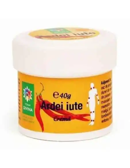 Cremă  naturală cu ARDEI IUTE 40 g Steaua Divina, UNGUENTE/CREME/GELURI