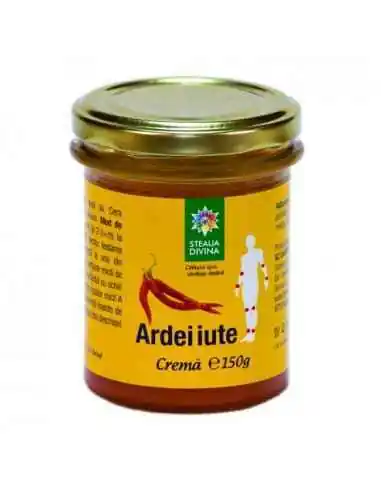 Cremă  naturală cu ARDEI IUTE 150 g Steaua Divina, UNGUENTE/CREME/GELURI