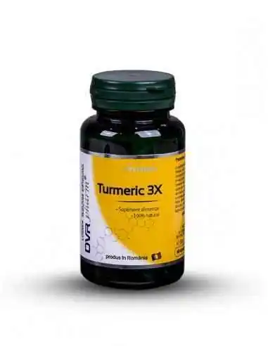 Turmeric 3X 60 cps DVR Pharm, REMEDII NATURISTE