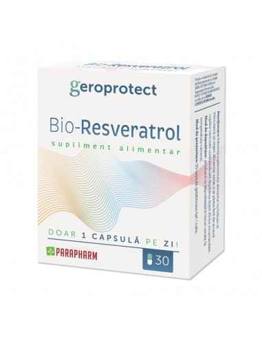 Bio-Resveratrol 30 cps, VITAMINE SI MINERALE