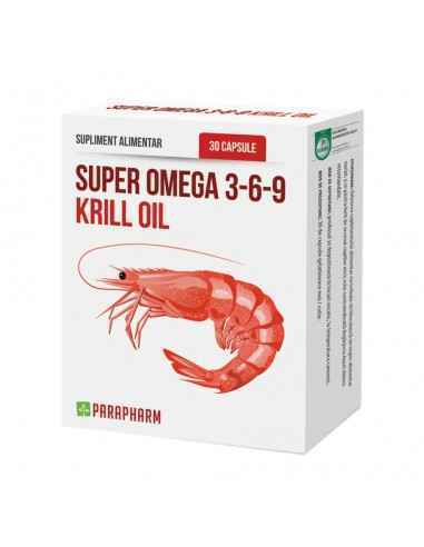Super Omega 3-6-9 Krill Oil 30 capsule Parafarm, Sistemul nervos