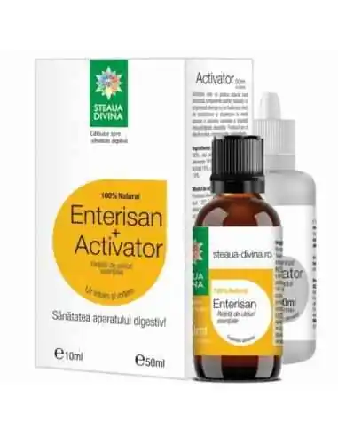 Ulei esential ENTERISAN 10 ml + ACTIVATOR 50 ml Steaua Divina, ULEIURI ESENTIALE