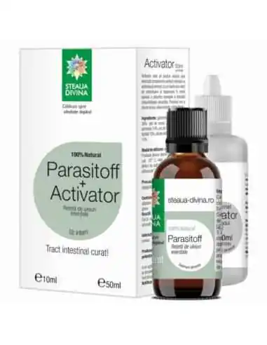 Ulei esential PARASITOFF 10 ml + ACTIVATOR 50 ml Steaua Divina, ULEIURI ESENTIALE