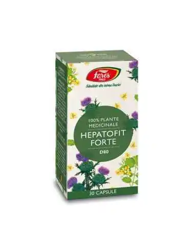 Hepatofit Forte D80, 30 cps Fares, REMEDII NATURISTE