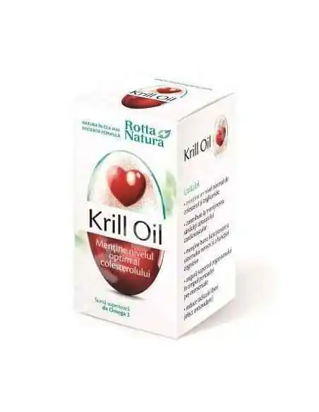 Krill Oil 30 capsule Rotta Natura, Tulburari Hormonale