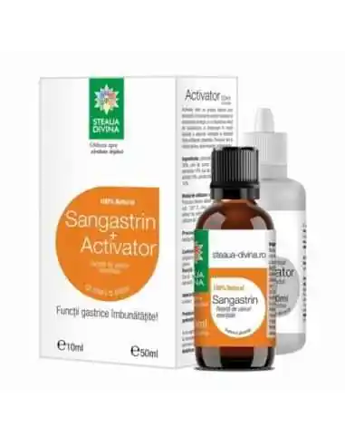 Ulei esential SANGASTRIN 10 ml + ACTIVATOR 50 ml Steaua Divina, ULEIURI ESENTIALE