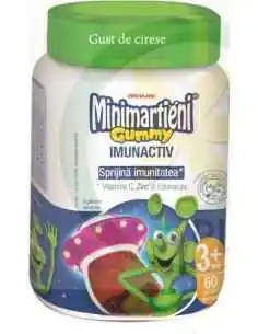 Minimarţieni Gummy cu Echinacea 60 jeleuri aroma cirese Walmark, VITAMINE SI MINERALE